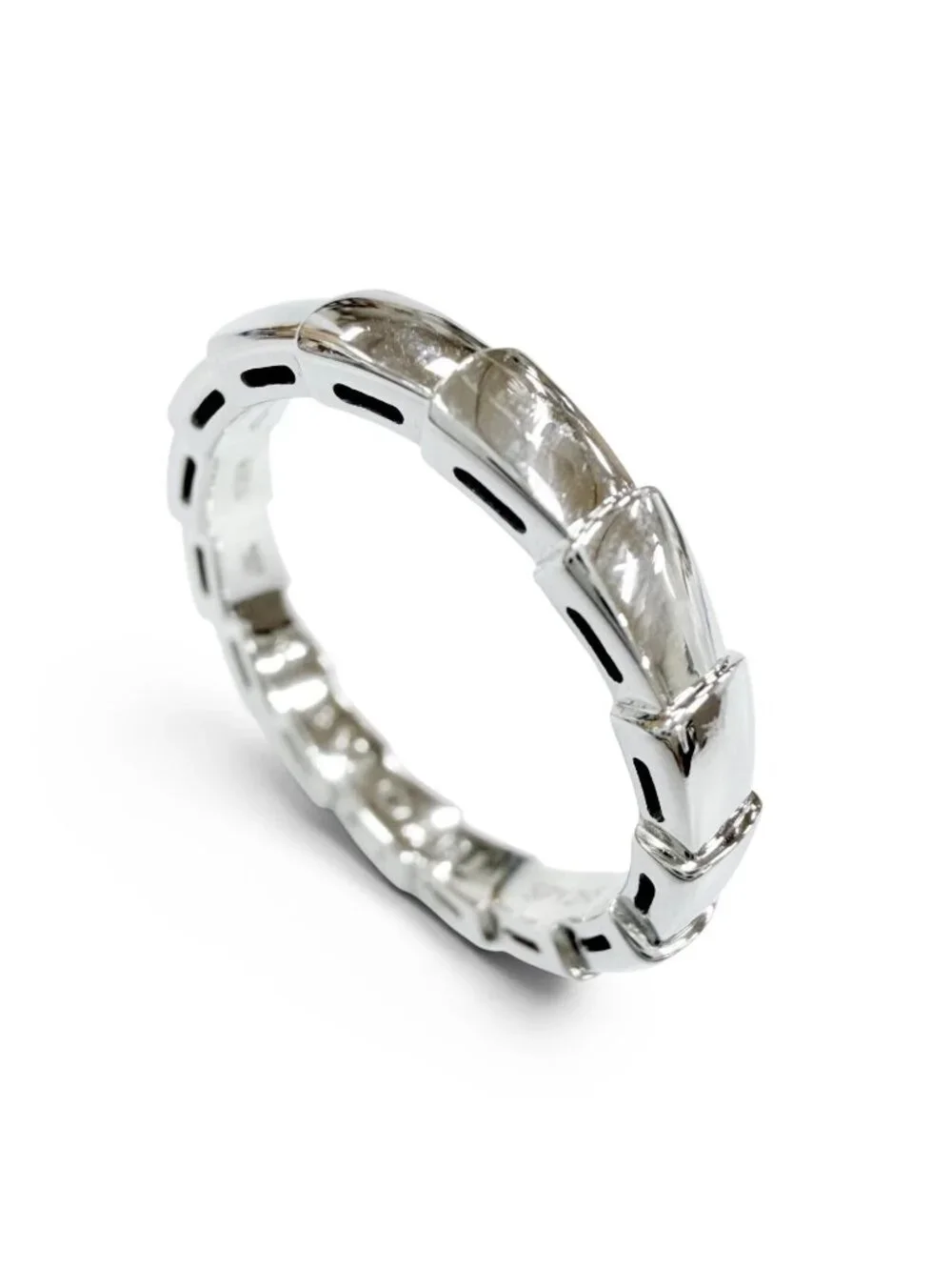 Bvlgari Serpenti Viper Ring White Gold